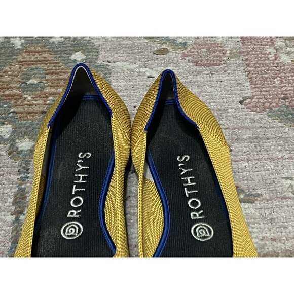 Rothy's The Point Marigold Yellow Flats Size 9 - Picture 3 of 13